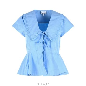 GANNI 26FW ���� ����콺 A1040341ZZL Light Blue26FW ���� ����콺 A1040341ZZL Light Blue