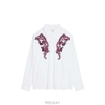 Dries Van Noten 26FW �帮�� �� ��ư ����콺 ���� 2621307144433 WHITE 00126FW �帮�� �� ��ư ����콺 ���� 2621307144433 WHITE 
