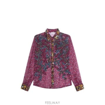 Dries Van Noten 26FW �帮�� �� ��ư ����콺 ���� 2621307154430 FUCHSIA 30426FW �帮�� �� ��ư ����콺 ���� 2621307154430 FUCHSI