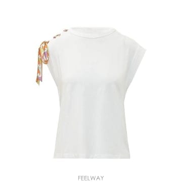 Emilio Pucci 26SS ���и���Ǫġ �μҸ� Ƽ���� 6HTP406H990 100 Bianco26SS ���и���Ǫġ �μҸ� Ƽ���� 6HTP406H990 100 Bianco