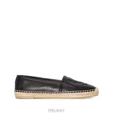 26FW 생로랑 램스킨 모노그램 에스파드리유 458573AAALP 1000 Nero
