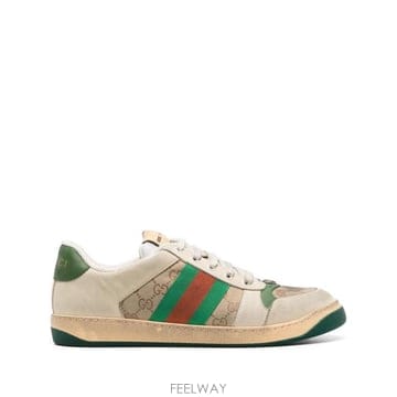 26FW 구찌 스크리너 GG 캔버스 디스트레스드 스니커즈 5465519Y920 9666 Beige