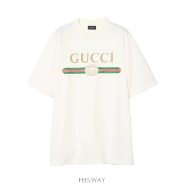 GUCCI 26FW ���� �ΰ� ����Ʈ ��ư ���� ��ũ Ƽ���� 865015XJHUF 9280 Bianco26FW ���� �ΰ� ����Ʈ ��ư ���� ��ũ Ƽ���� 865015XJHU
