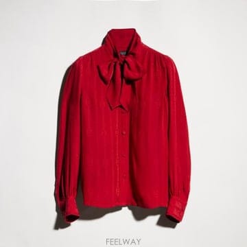 26FW 구찌 블라우스 865102ZAM48 6199 Rosso