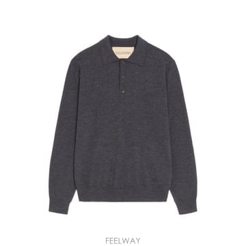 26FW 발렌티노 가라바니 폴로 티셔츠 9V3KP04UBH9 081 Grigio