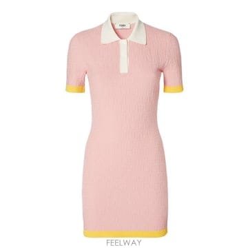 26SS 펜디 미디 원피스 FZDE35AW4S F1W0S Rosa