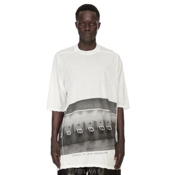 Rick Owens 26SS �� ������ ���� Ƽ���� RR01F2208BHEP4 5109 Bianco26SS �� ������ ���� Ƽ���� RR01F2208BHEP4 5109 Bianco