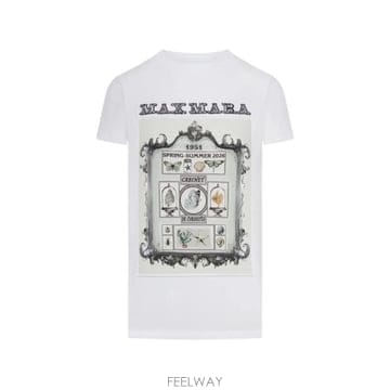 Max Mara 26SS �������� ���ĵ�� ��ư Ƽ���� 2611941062600 020 Bianco26SS �������� ���ĵ�� ��ư Ƽ���� 2611941062600 020 B
