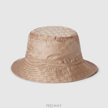 25FW 구찌 로고 모티브 버킷 모자  8357723HBB7 9765 Beige