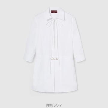 25FW 구찌 롱 슬리브 프론트 지퍼 캐주얼 재킷 832066Z8B11 9000 White