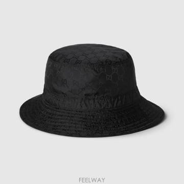 25FW 구찌 로고 모티브 버킷 모자  8357723HBB7 1060 Black