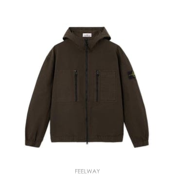 26FW 스톤 아일랜드 오가닉 코튼 립스톱 후드 오버셔츠 오가닉 코튼 립스톱 후드 오버셔츠 L2S151200