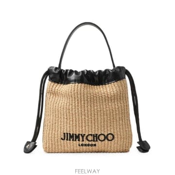 Jimmy Choo 26FW ������ ��Ʈ�� DRAWSTRINGPOUCHTHQ NATURALBLACK Beige26FW ������ ��Ʈ�� DRAWSTRINGPOUCHTHQ NATURALBLACK Bei