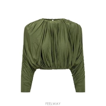 Self Portrait 26FW ���� ��Ʈ����Ʈ ����콺 AW26009TAG GREEN Verde26FW ���� ��Ʈ����Ʈ ����콺 AW26009TAG GREEN Verde