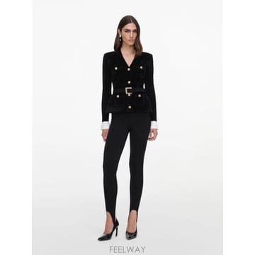 Self Portrait 26FW ���� ��Ʈ����Ʈ ����콺 AW26099TAB BLACK Nero26FW ���� ��Ʈ����Ʈ ����콺 AW26099TAB BLACK Nero