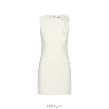 26FW 로테이트 숏 원피스 116300 857 Bianco