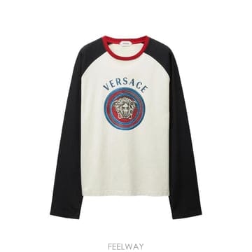 Versace 26FW ������ü ���� Ƽ���� 10255961A18502 2W0K0 Bianco26FW ������ü ���� Ƽ���� 10255961A18502 2W0K0 Bianco