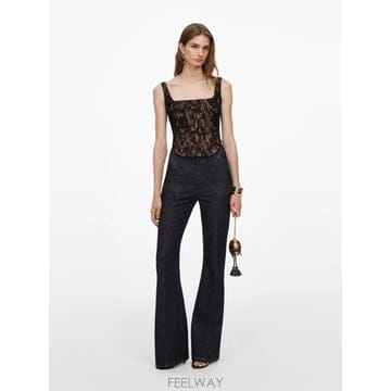 Self Portrait 26FW ���� ��Ʈ����Ʈ �μҸ� Ƽ���� AW26004TB BLACK Nero26FW ���� ��Ʈ����Ʈ �μҸ� Ƽ���� AW26004TB BLACK Ner