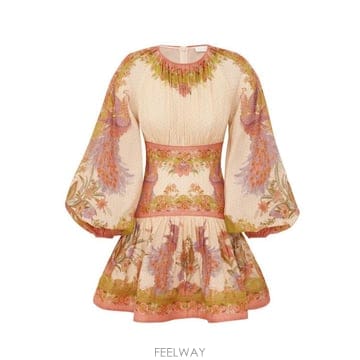 26FW 짐머만 숏 원피스 5515DSS262 CTSF Rosa