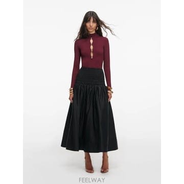 Self Portrait 26SS ���� ��Ʈ����Ʈ ����콺 RS26138TBU BURGUNDY Rosso26SS ���� ��Ʈ����Ʈ ����콺 RS26138TBU BURGUNDY Ross