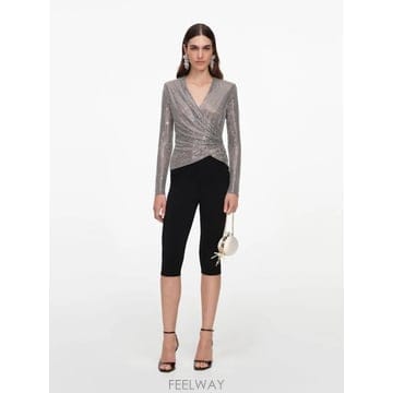 Self Portrait 26FW ���� ��Ʈ����Ʈ ����콺 AW26154TGR GREY Argento26FW ���� ��Ʈ����Ʈ ����콺 AW26154TGR GREY Argento