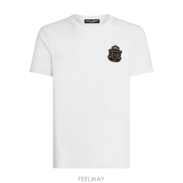 Dolce&Gabbana 26SS ��ü�ذ��ٳ� ���� Ƽ���� G8PT1ZG7PZU W0800 Bianco26SS ��ü�ذ��ٳ� ���� Ƽ���� G8PT1ZG7PZU W0800 Bianco