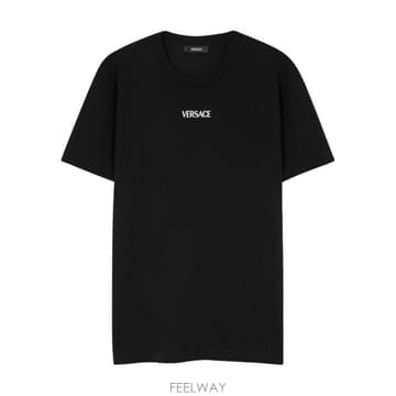 26SS 베르사체 반팔 티셔츠 10139441A16455 1B000 Nero
