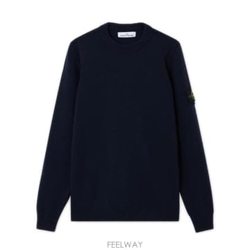 26FW 스톤 아일랜드 램스울 립드 트림 레귤러 핏 크루넥 점퍼 L2S155100072S00A3 V0020
