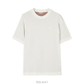 26FW 버버리 반팔 티셔츠 8127609 B7078 Bianco