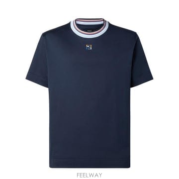 26FW 펜디 반팔 티셔츠 FY0936AUIA F0PTH Blu