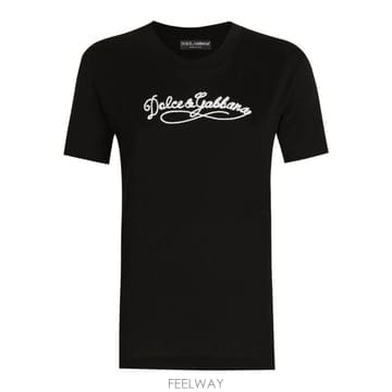 Dolce&Gabbana 26SS ��ü�ذ��ٳ� �ڼ� ���� Ƽ���� F8V42ZGDDL1 N0000 Nero26SS ��ü�ذ��ٳ� �ڼ� ���� Ƽ���� F8V42ZGDDL1 N0000 N