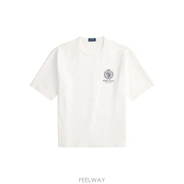 Ralph Lauren 26SS ���� �����η� ���� Ƽ���� 710A13265 002 Bianco26SS ���� �����η� ���� Ƽ���� 710A13265 002 Bianco
