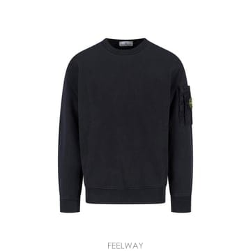 26SS 스톤 아일랜드 코튼 플리스 크루넥 스웨트셔츠 L1S156100019S0410 V0029 Nero