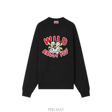 26SS 겐조 와일드 타이거 니트 FG55PU7853LO 99J Nero