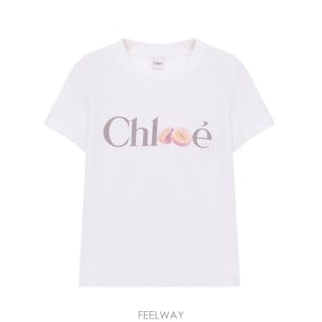 26SS 끌로에 반팔 티셔츠 CH26SJH08197 101 Bianco