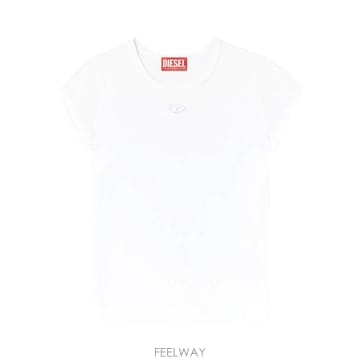 26SS 디젤 반팔 티셔츠 A199120AFAA 100 Bianco