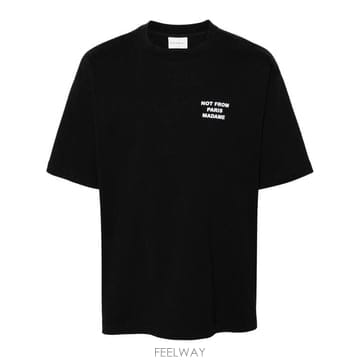 26FW 드롤드무슈 반팔 티셔츠 PERMTS203CO002 BL Nero
