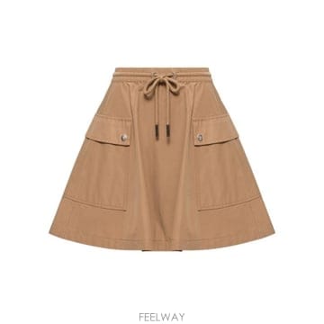 26FW 몽클레어 미디 스커트 L20932D00024599MD 24N Beige