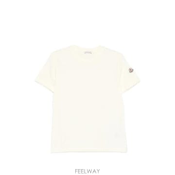 26SS 몽클레어 반팔 티셔츠 L10938C0002789AUO 034 Bianco