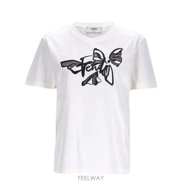 FENDI 26SS ��� ���� Ƽ���� FS7254AW8Q F08QQ Bianco26SS ��� ���� Ƽ���� FS7254AW8Q F08QQ Bianco