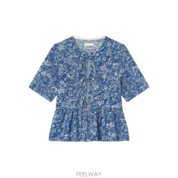 GANNI 25FW ���� ����콺 J1909 566 Blue25FW ���� ����콺 J1909 566 Blue