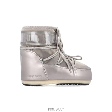 26FW 문부츠 아이콘 나일론 로우 부츠 80D1409350 B003 Argento