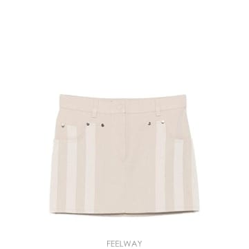 26FW 펜디 숏 스커트 FLQ611 AW8IF1WX0 Beige