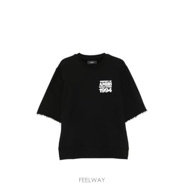 26FW 아미리 반팔 티셔츠 AMTOJR1195 001 Nero