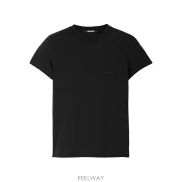 Jacquemus 26FW ��ũ���� �׷α׷� �ΰ� �ڽ����� Ƽ���� TSW00550AJ00029 990 Nero26FW ��ũ���� �׷α׷� �ΰ� �ڽ����� Ƽ���� TSW00550AJ