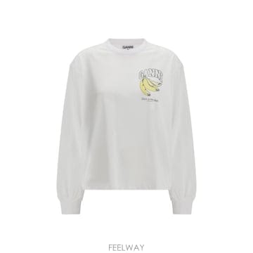 GANNI 26SS ���� �ս����� ����Ʈ Ƽ���� A1050059 151 White26SS ���� �ս����� ����Ʈ Ƽ���� A1050059 151 White