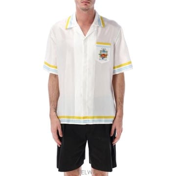 26SS 카사블랑카 반팔 티셔츠 MSS26SH00304 Bianco