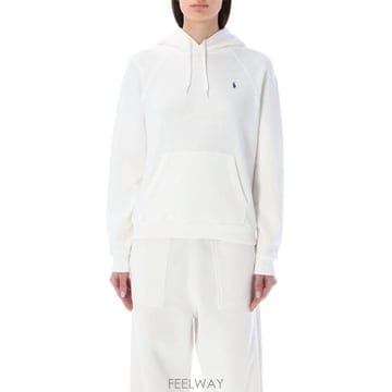 26SS 폴로 랄프로렌 후드 티셔츠 211971691 002 Bianco