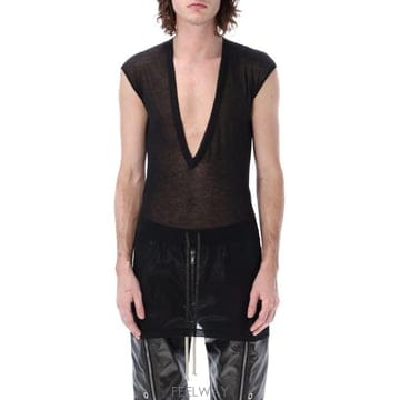 Rick Owens 26SS �� ������ ���� Ƽ���� RU01F2157UC 09 Nero26SS �� ������ ���� Ƽ���� RU01F2157UC 09 Nero