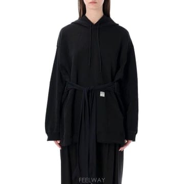 26SS MM6 메종마르지엘라 후디드 스웨트셔츠 윗 글러브 S52DA0083M25025 900 Nero